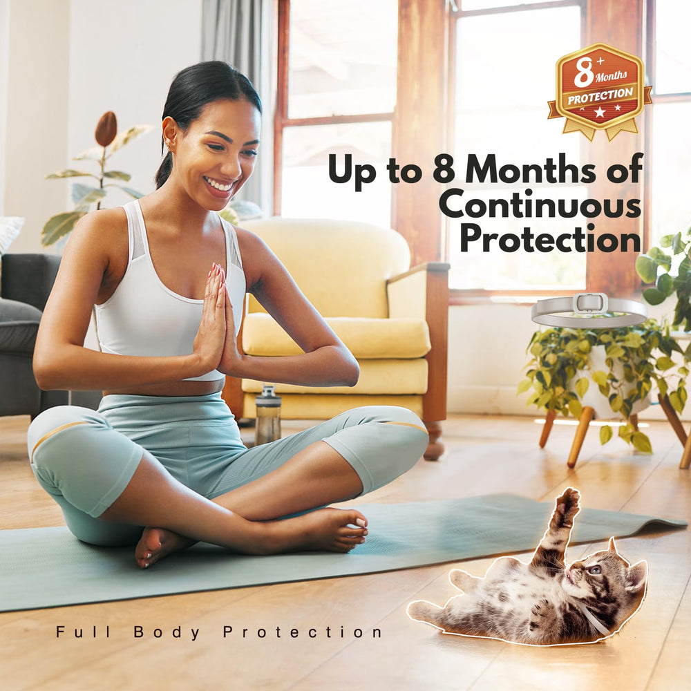 Allyeah long-lasting protection collar provides extended defense against pests throughout the year.