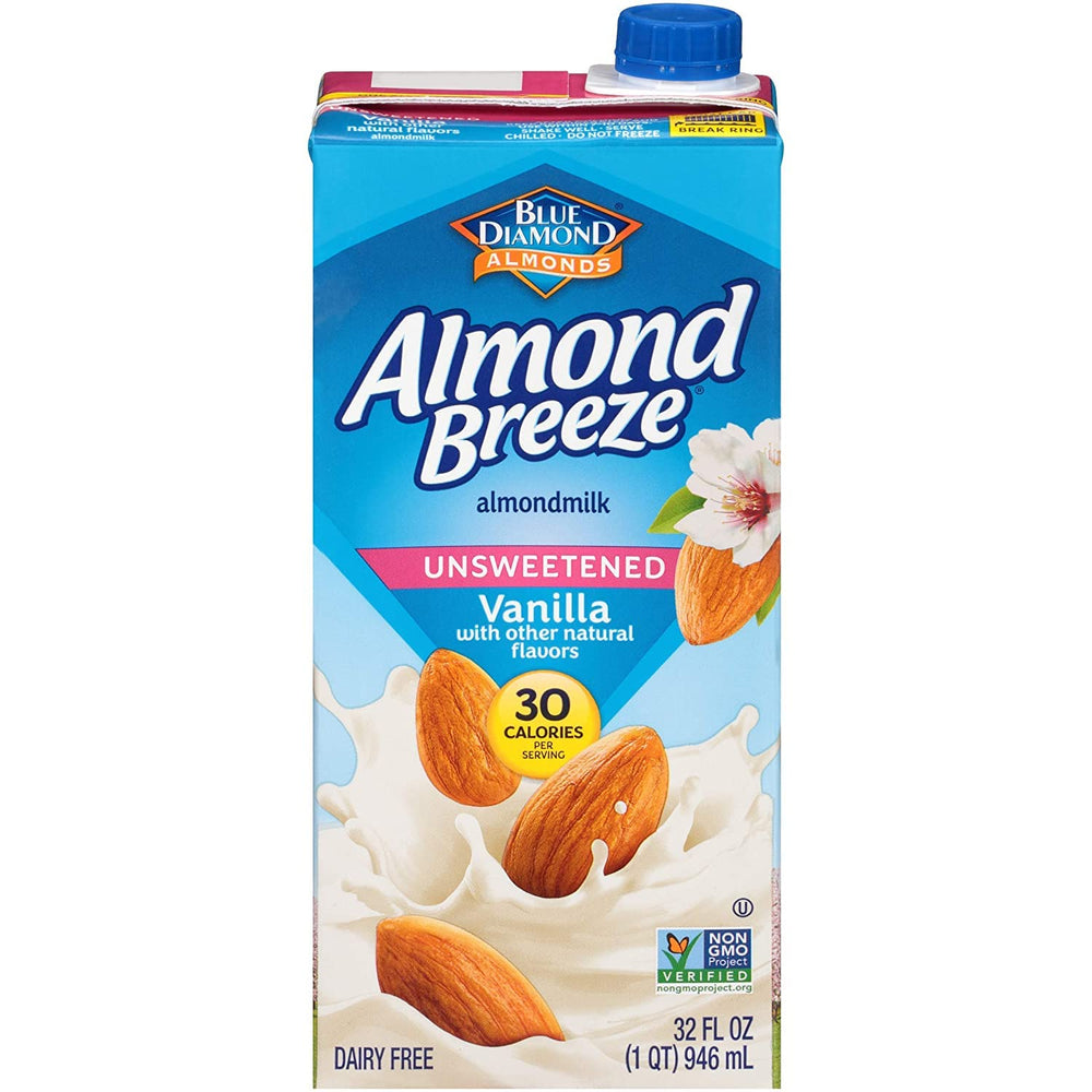 Coffee with almond milk creamer using Almond Breeze