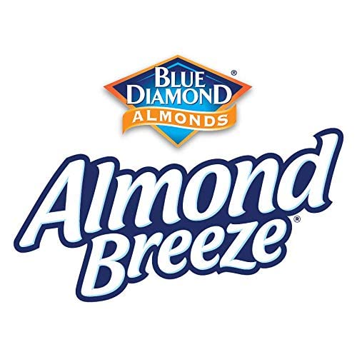 A glass of prepared Almond Breeze ready to drink