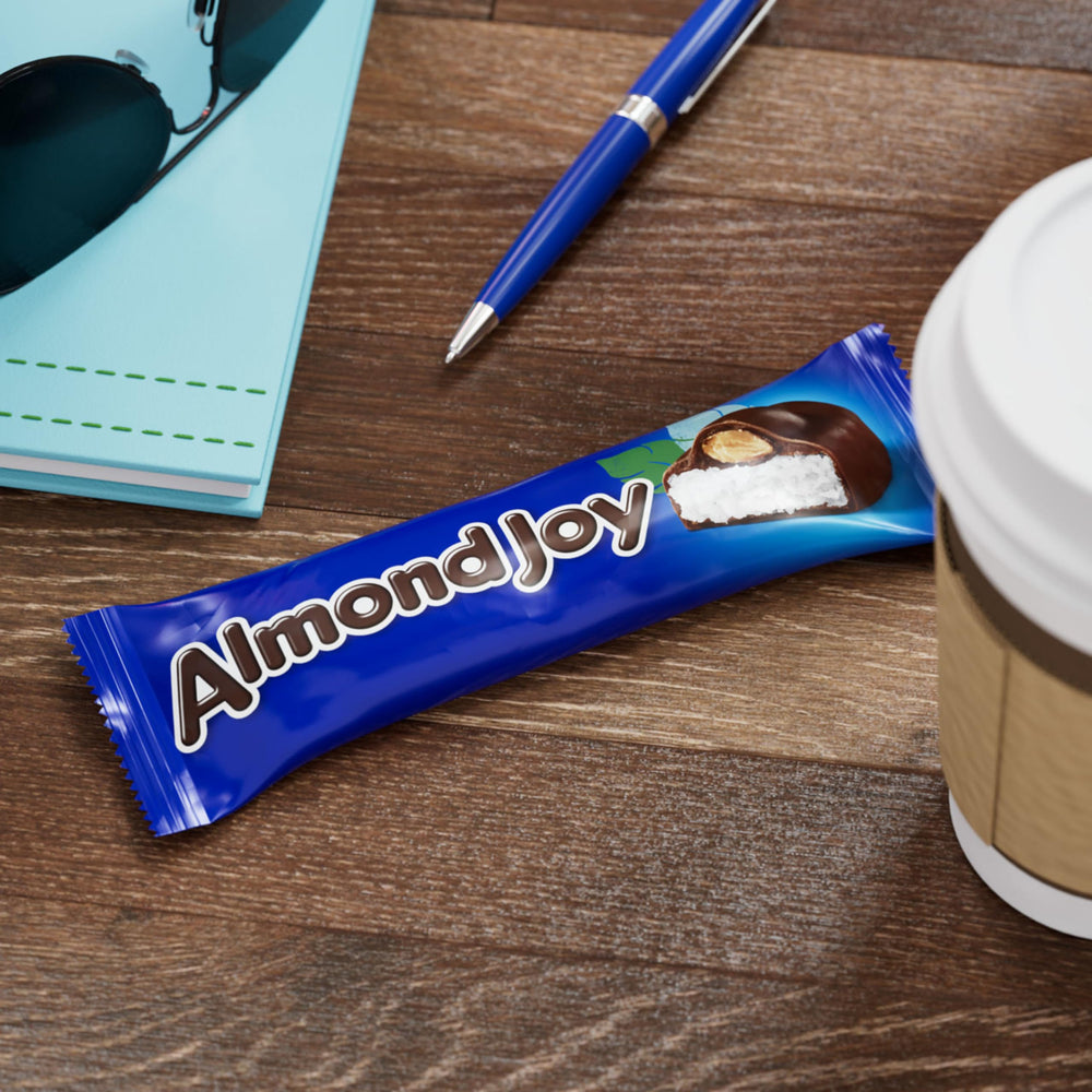 Almond Joy bars on a dessert spread with 1.61-ounce portions.