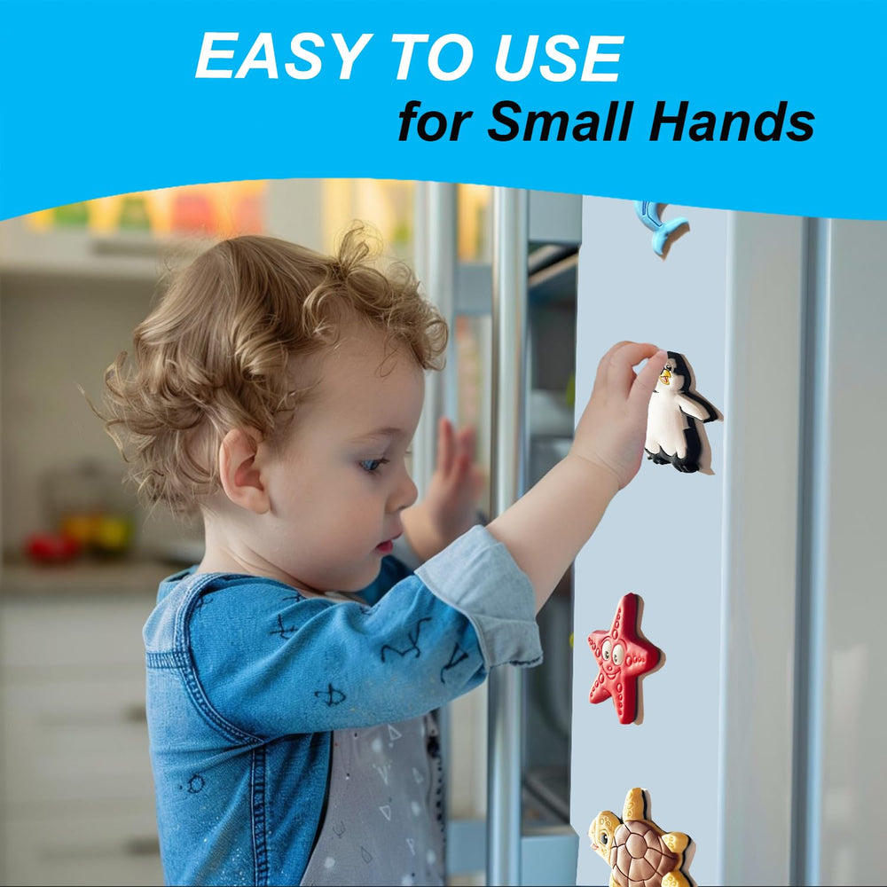 ALNETI fish magnet encourages sorting and matching during fridge time.