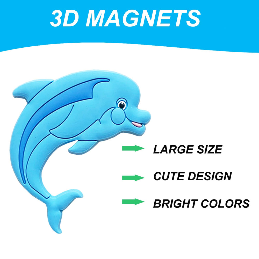 ALNETI ocean scene magnets provide durable, reusable fun for kids.