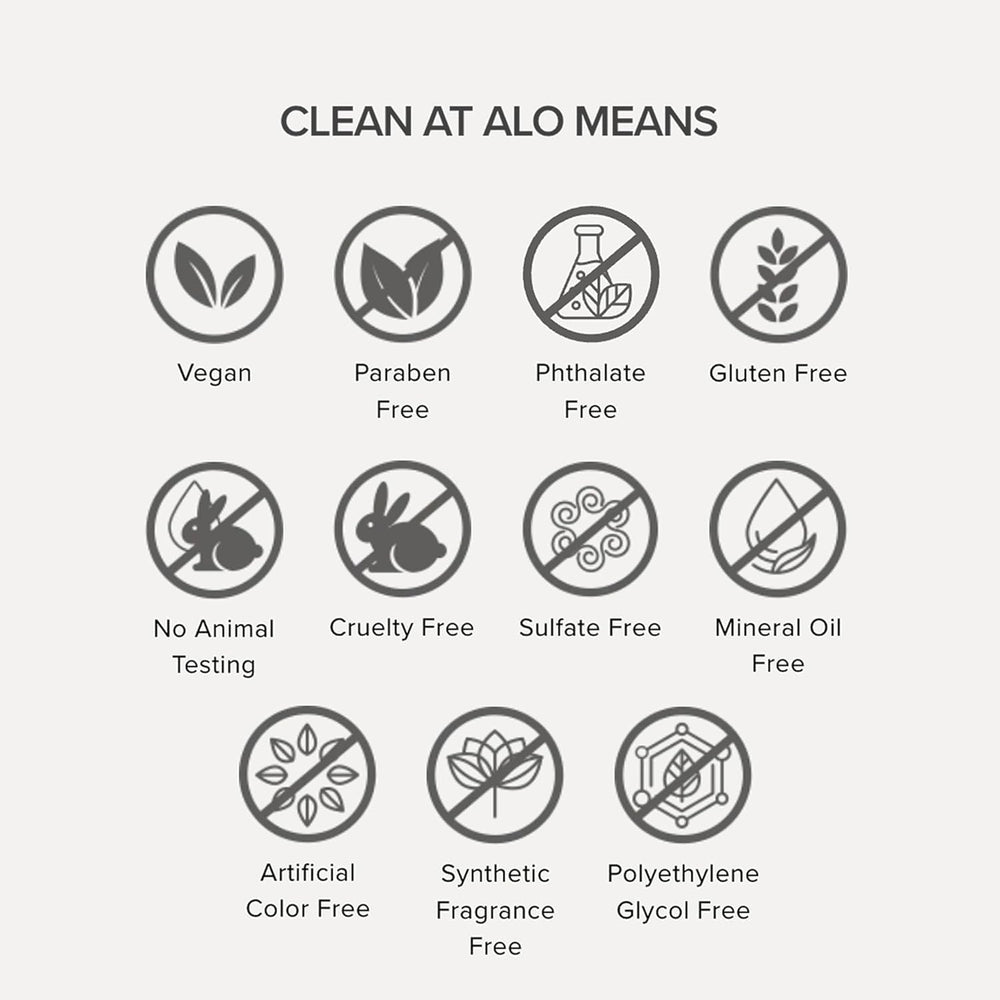 Alo magnesium oil spray packaging highlights clean label and sustainability.