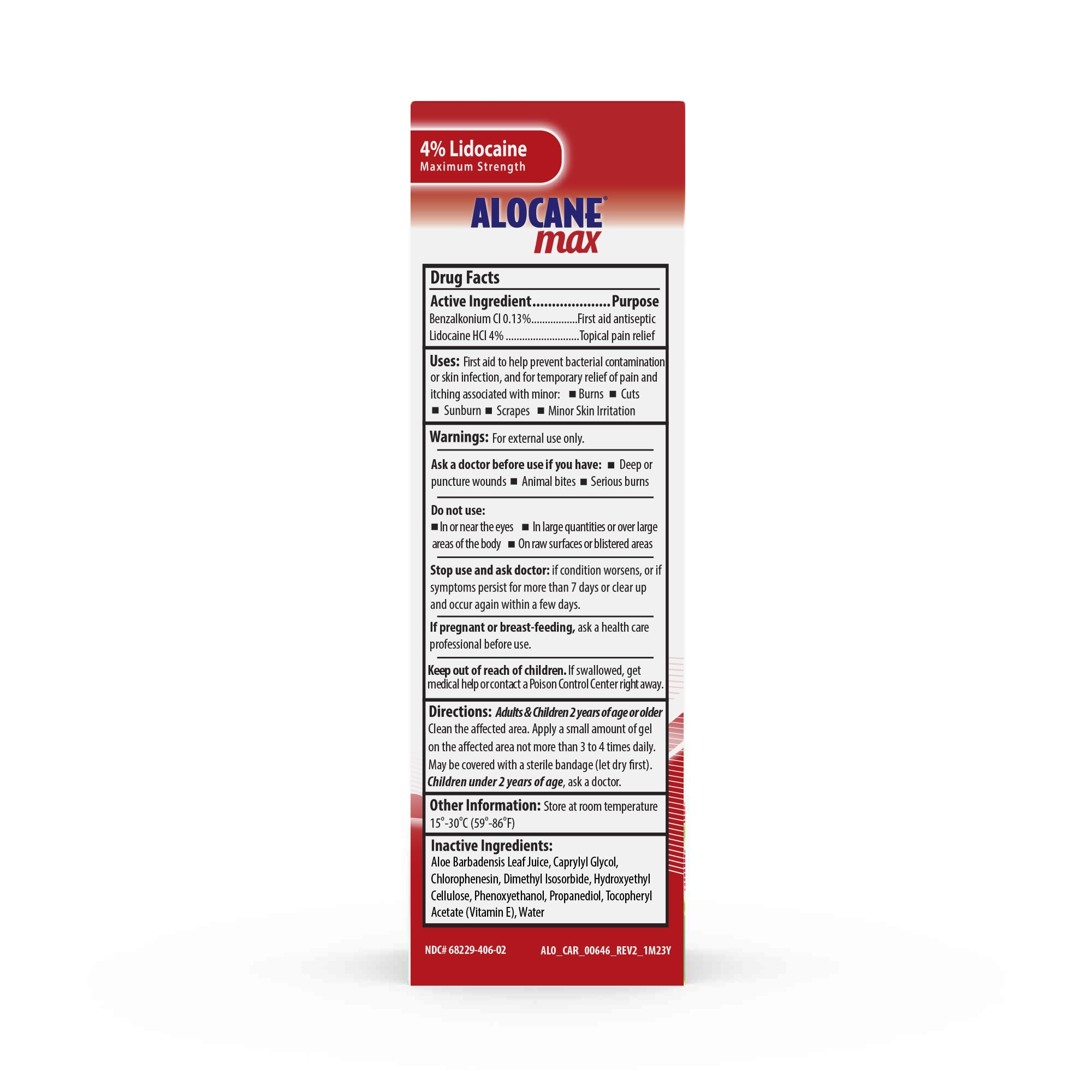 Close-up of Alocane gel being dispensed for targeted pain relief.