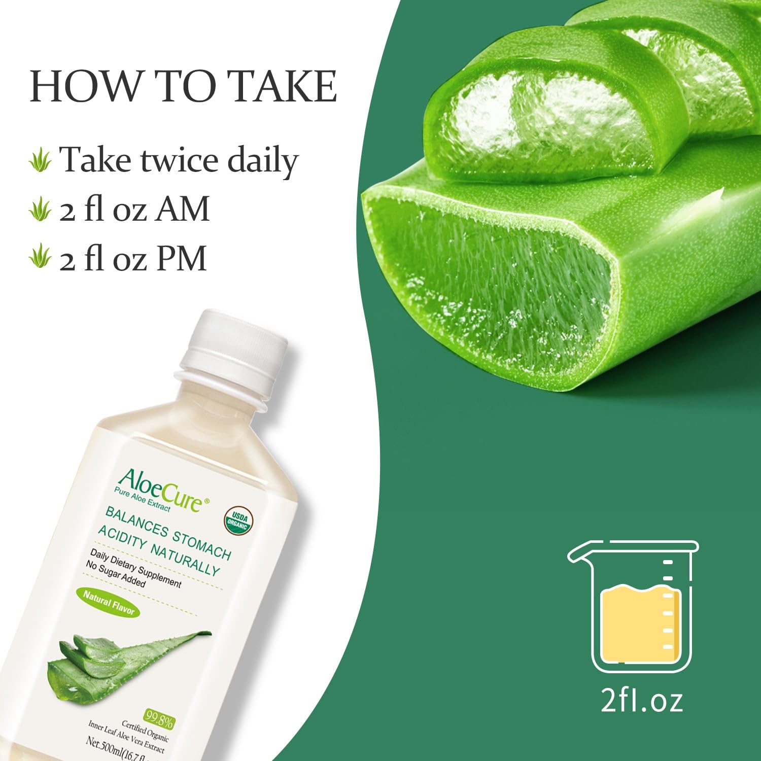 AloeCure farm-to-bottle origin on-pack photo highlights traceability
