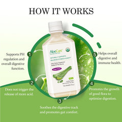 AloeCure grape flavored aloe juice in glass for refreshing taste