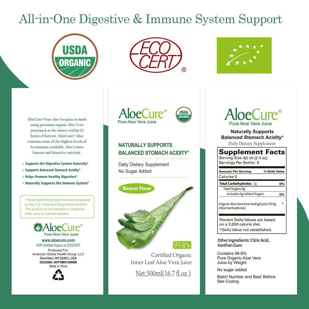 AloeCure low-temperature processing scene conveys chemical-free production