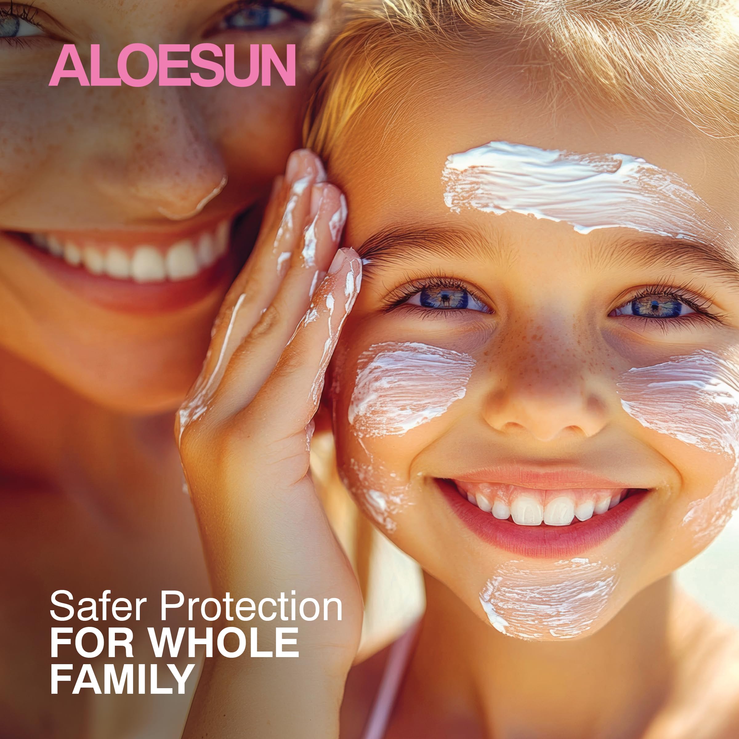 ALOESUN lavender scent sunscreen during gentle daily application