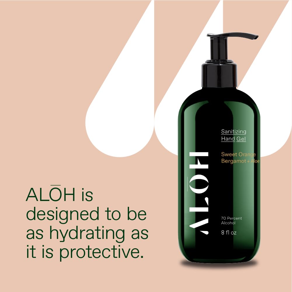 ALOH label detail highlights ingredients and US-made production