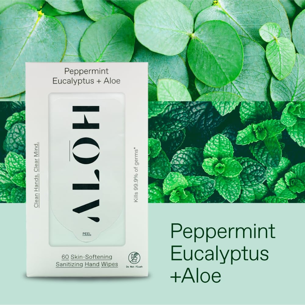ALŌH wipes with aloe hydration formula for moisturized hands