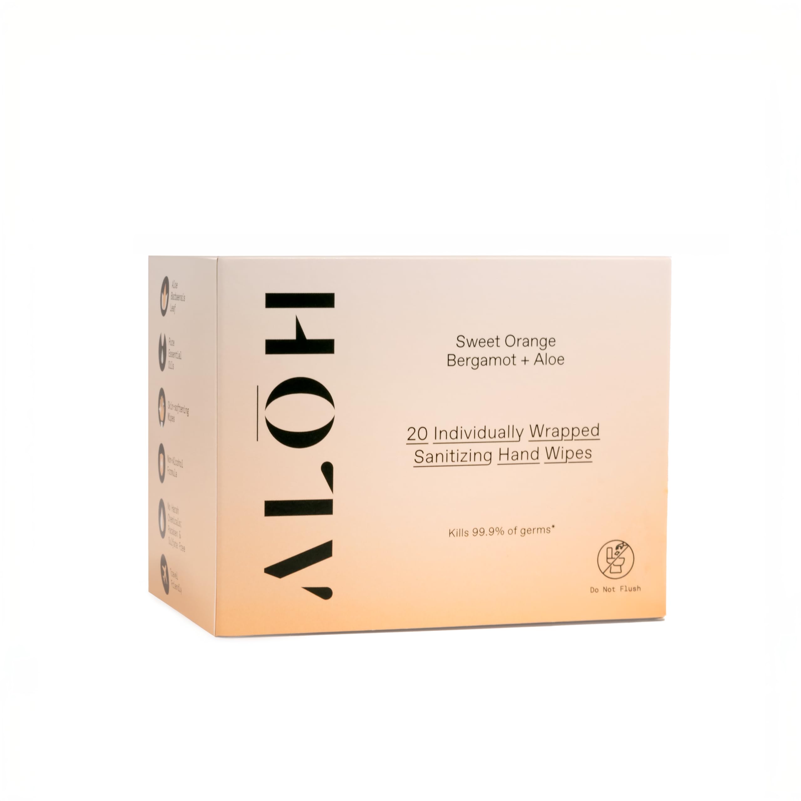 ALŌH Skin Softening Hand Wipes box; hydrating on the go.
