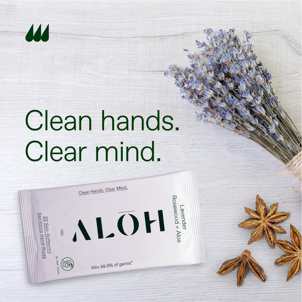 ALŌH wipes in a gym bag — convenient, spill-free on-the-go cleanliness