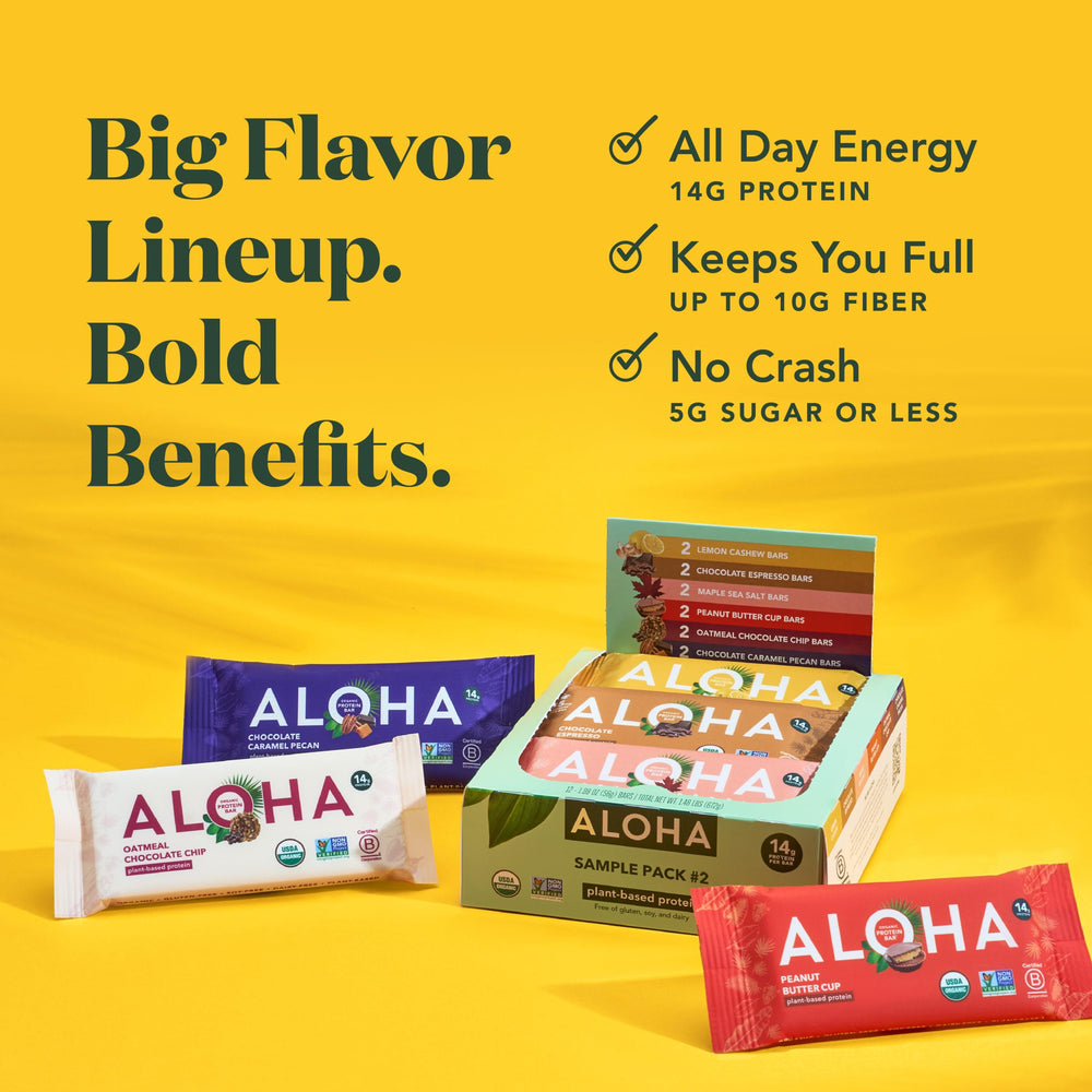 ALOHA Bar Maple Sea Salt presents a sweet-salty treat with protein for quick fuel