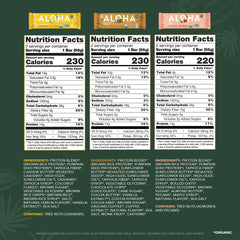 ALOHA Bar Oatmeal Chocolate Chip highlights plant protein for steady energy during tasks