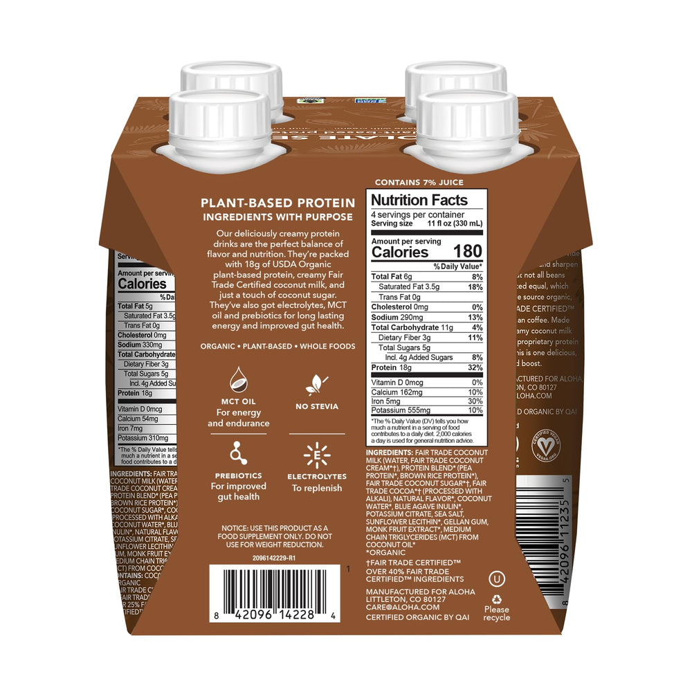 ALOHA ready-to-drink chocolate sea salt taste profile is crave-worthy.