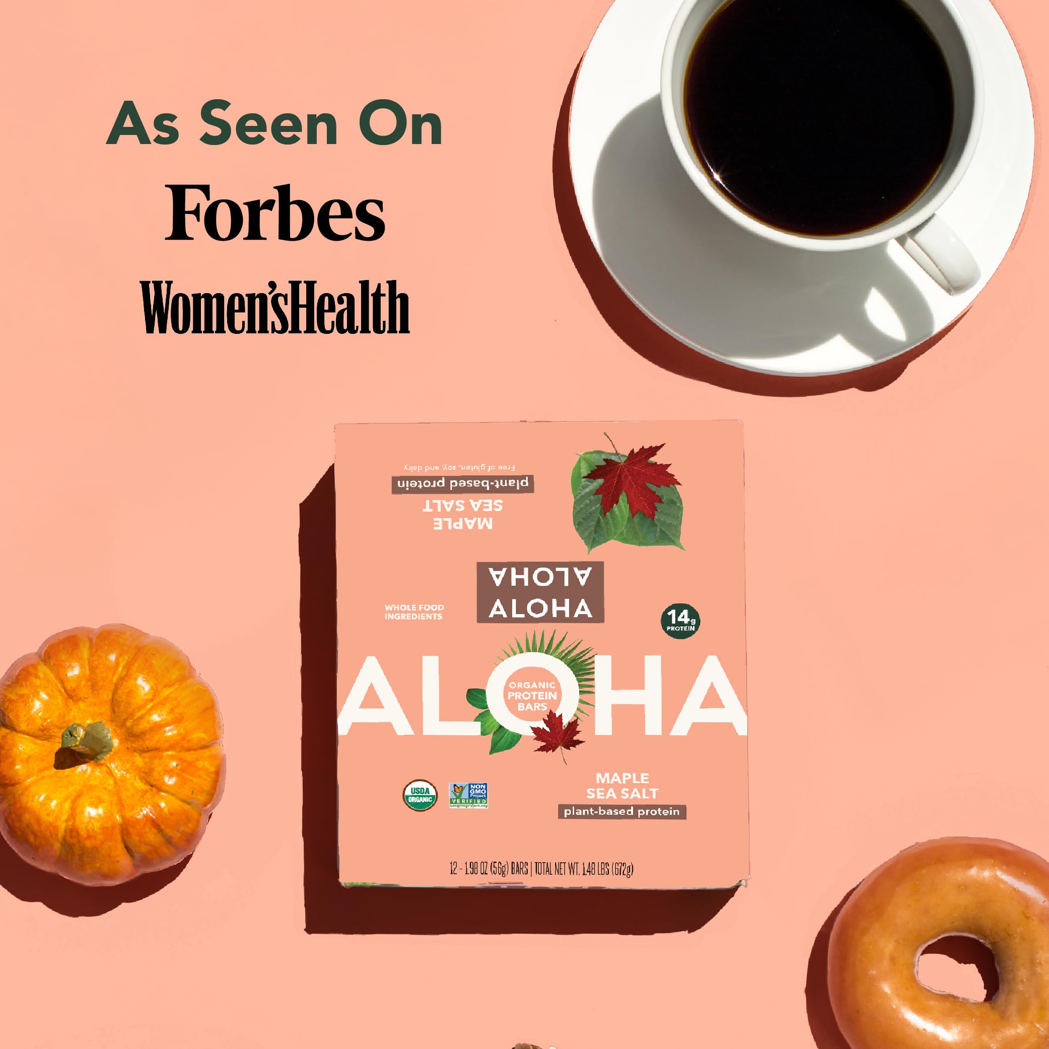 ALOHA Maple Sea Salt bar on-the-go: pocket-friendly snack for between meetings or gym warm-ups