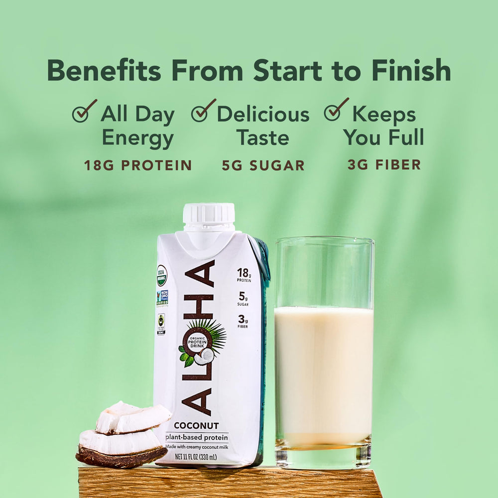 ALOHA MCT oil from coconut supports natural energy for workouts
