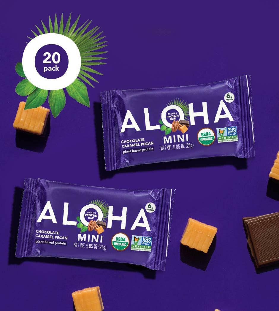 Vegan and gluten-free certifications visible on packaging.
