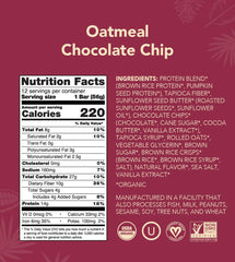 ALOHA bar on the go breakfast option featuring oatmeal chocolate chip