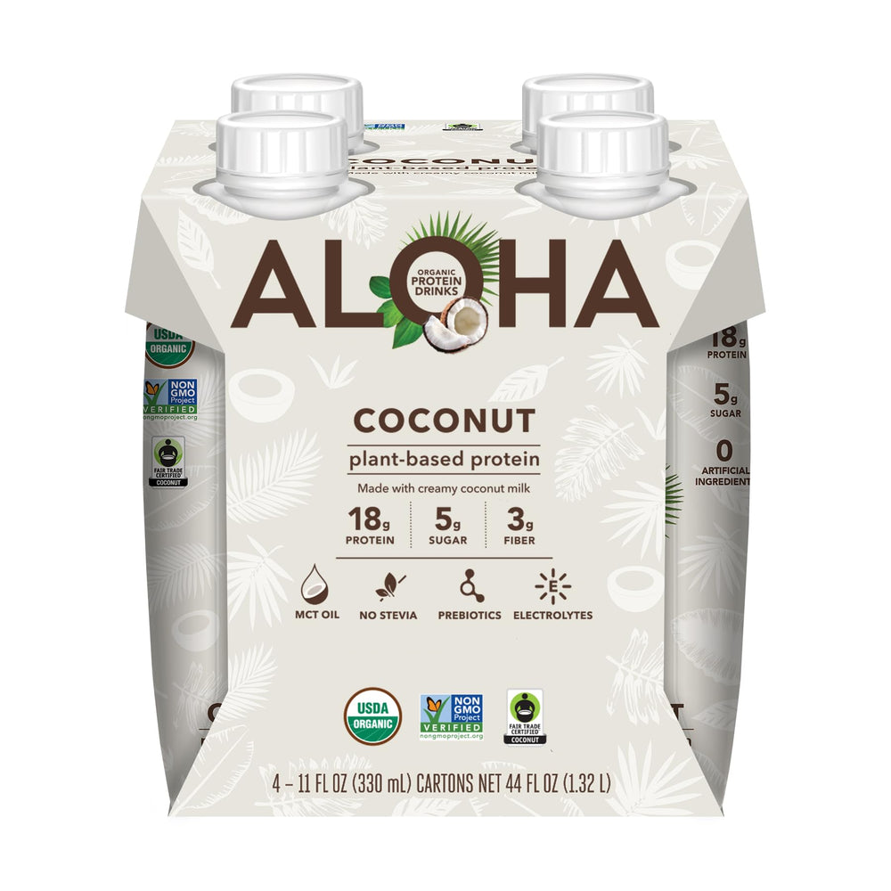 ALOHA organic certifications displayed on packaging