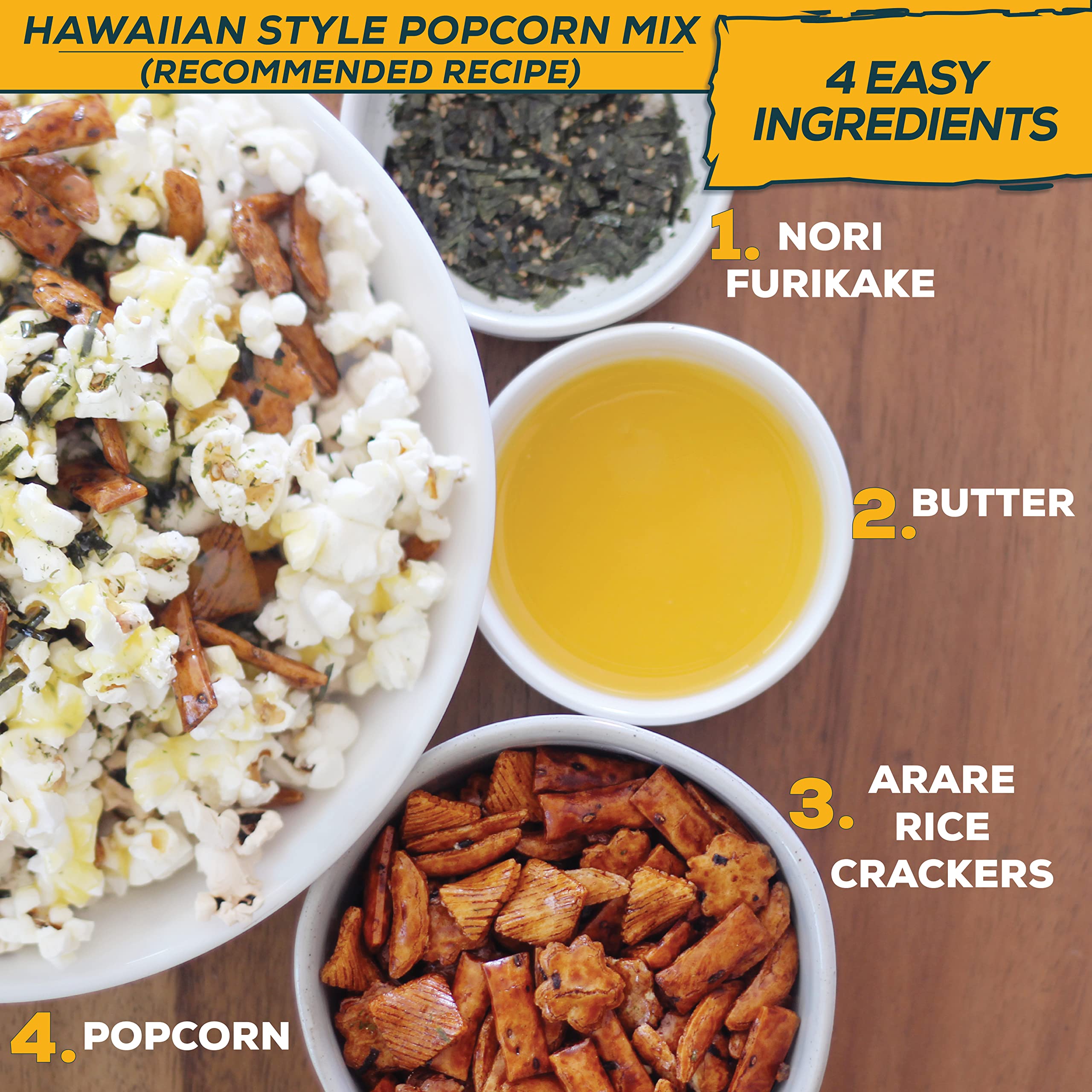 Aloha Right Now Kakinotane crunch provides savory accents in every handful