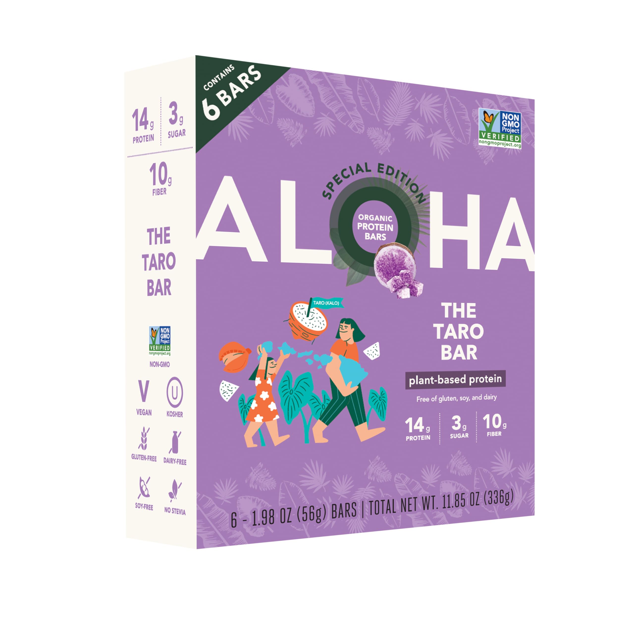 ALOHA Taro Bar Special Edition box for on-the-go snacking