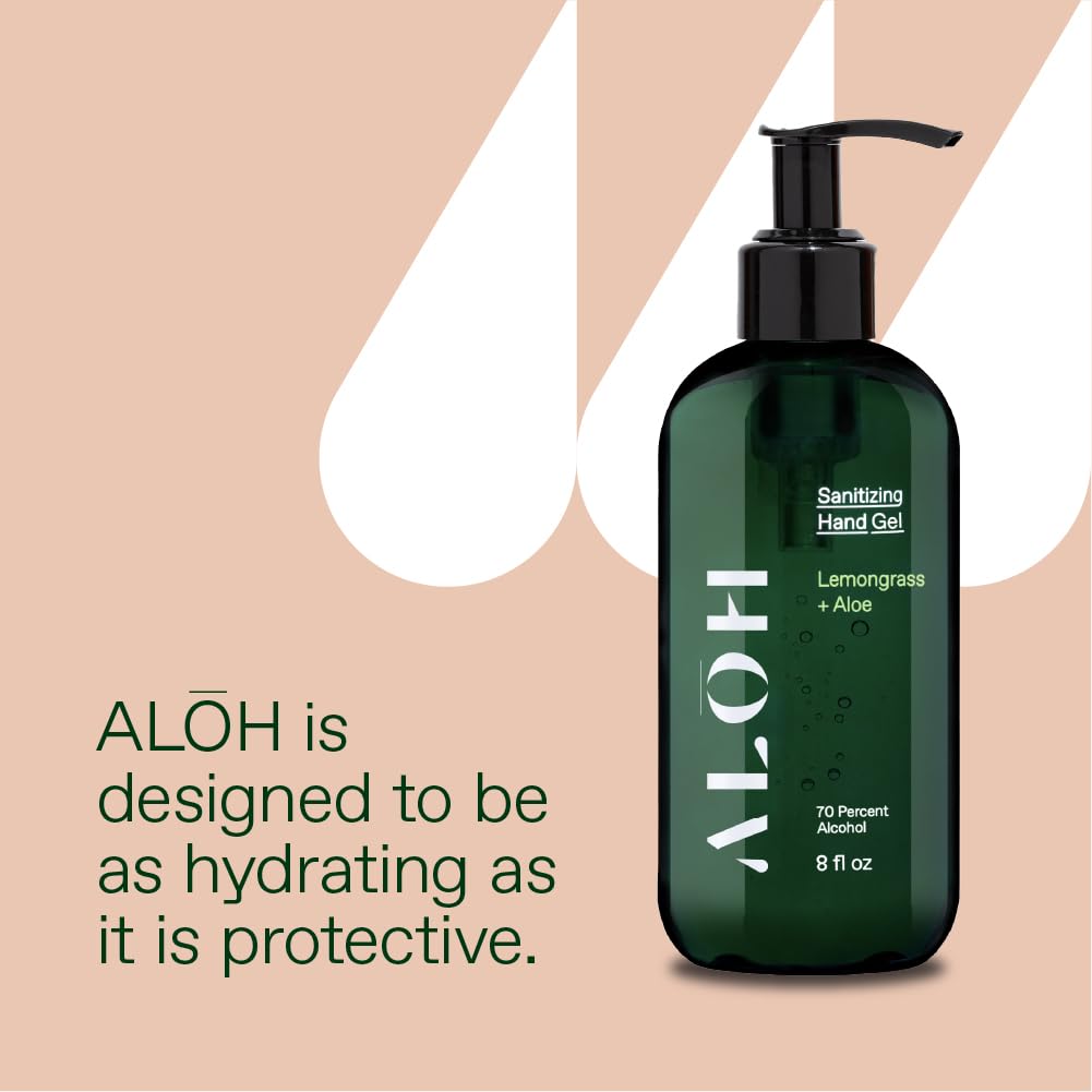 ALŌH lemongrass aloe scent highlighting mood-boosting aroma.