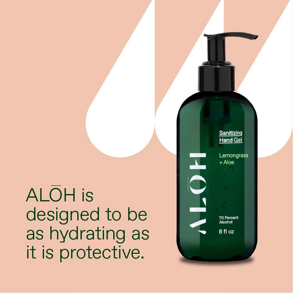 ALŌH lemongrass aloe scent highlighting mood-boosting aroma.