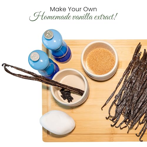 Aloka vanilla beans closeup aroma highlights rich scent ready for vanilla infusion.