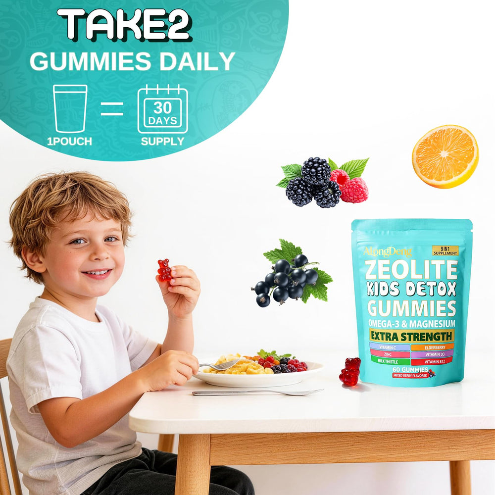 Alongdeng Zeolite Kids Gummies dosage guidance and daily use.