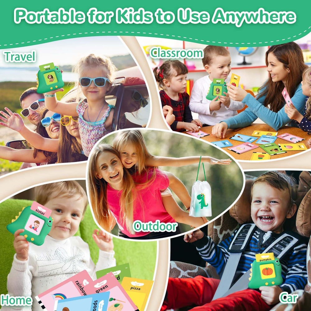 Alotwan portable reader fits small hands for on-the-go learning.