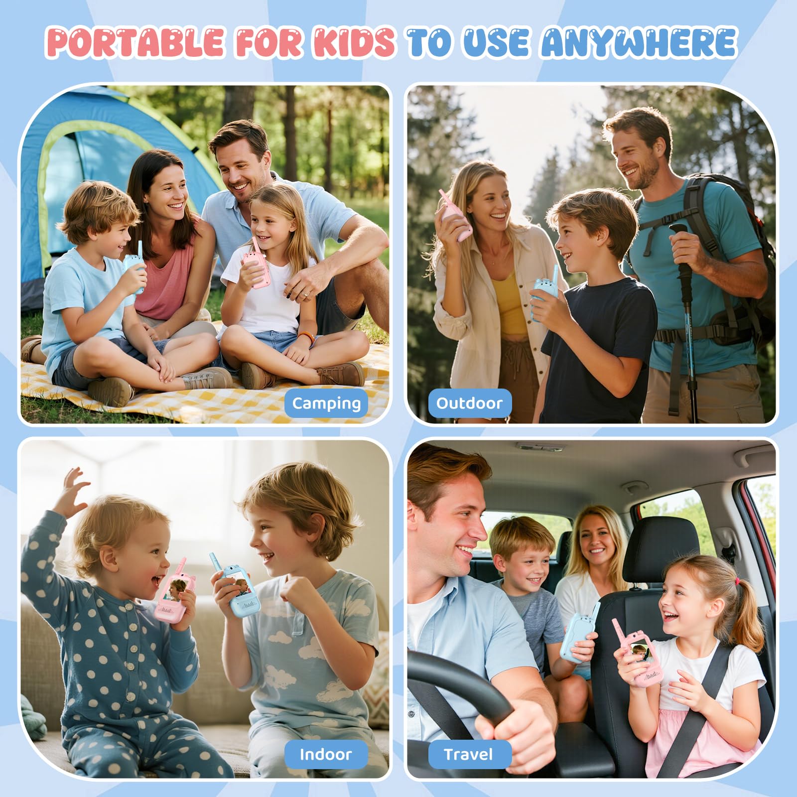 Alotwan video walkie talkie voice-effects adds playful role-play during family games.