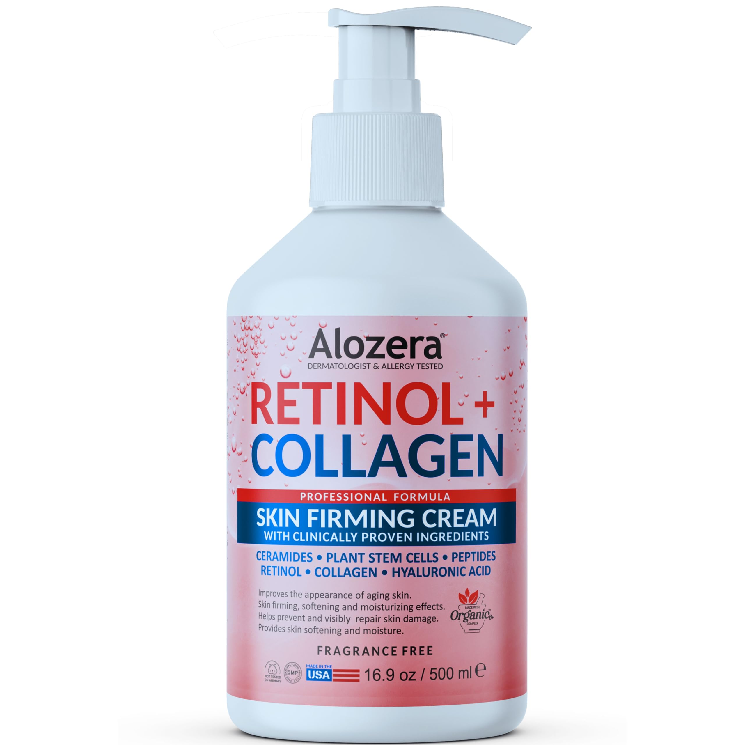 Alozera stem cell cream jar close-up emphasizes renewal and texture improvement