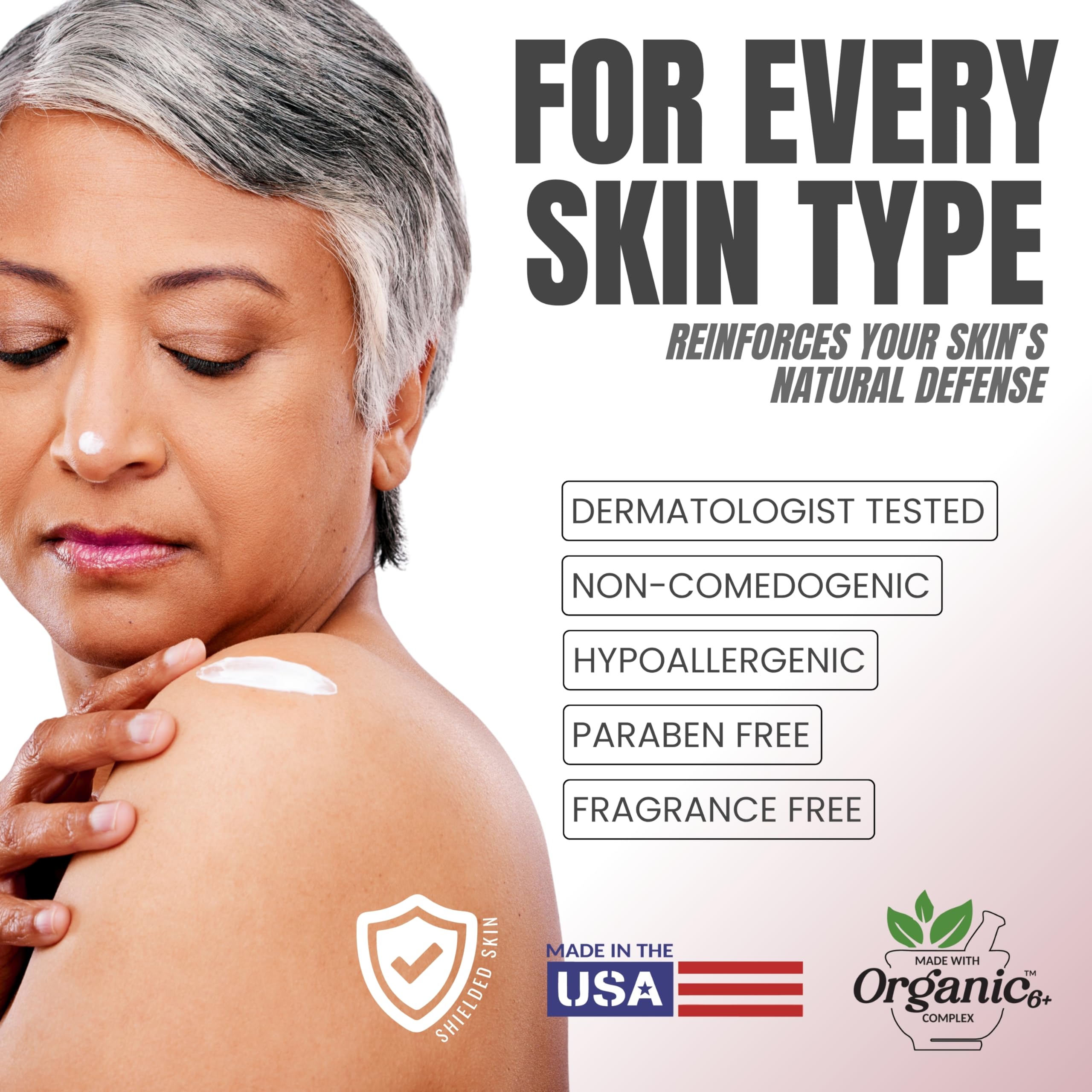 Alozera USA-made packaging with organic ingredients emphasis.
