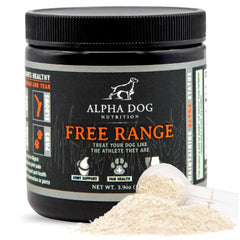 Alpha Dog Nutrition Free Range Joint Powder bottle for daily joint support