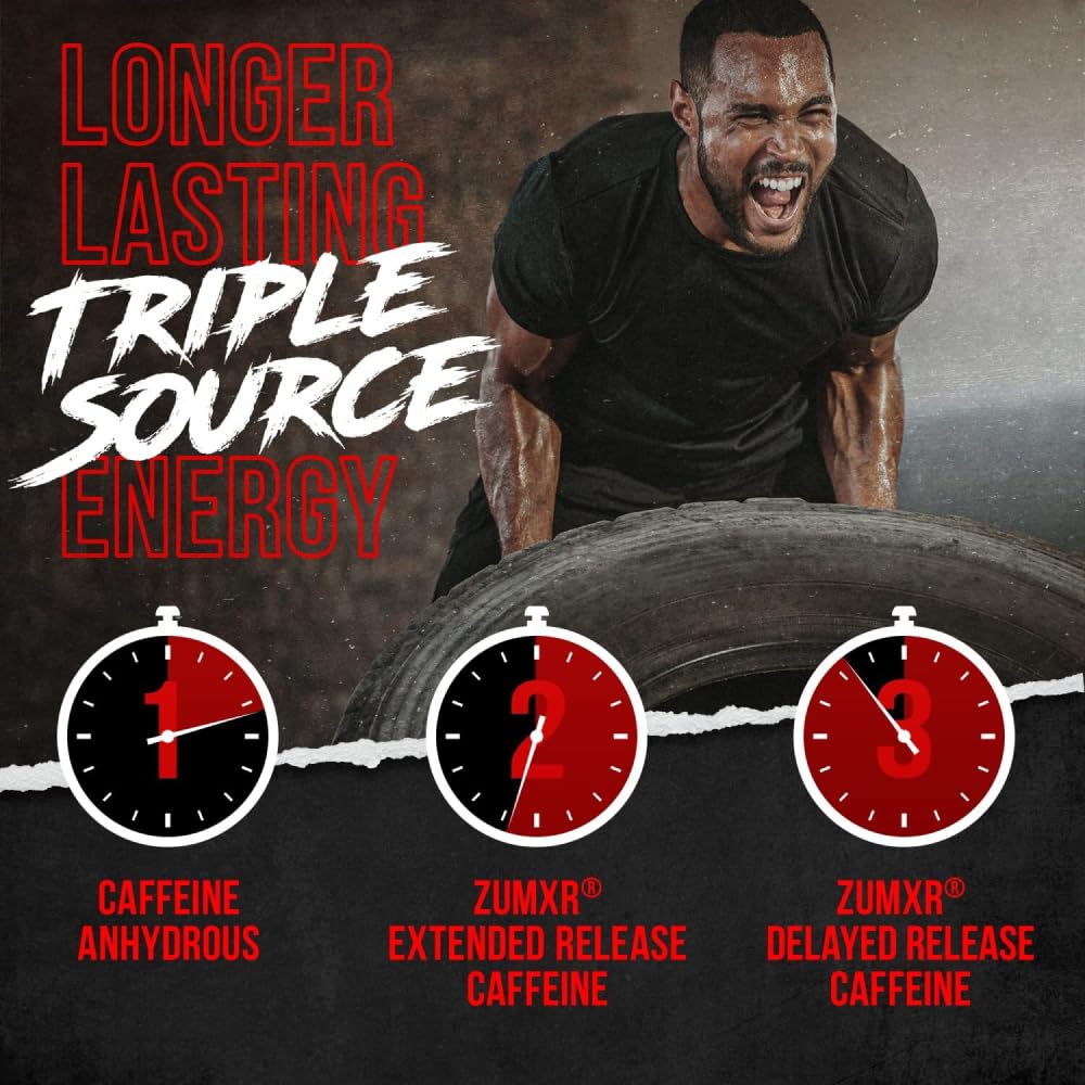 ALPHA LION athlete training with pre-workout for endurance
