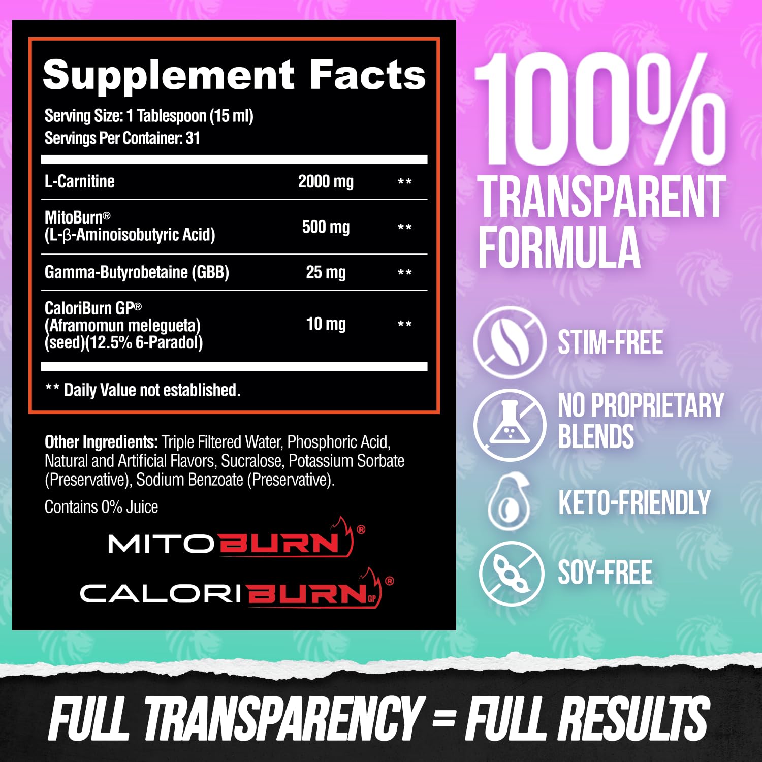 ALPHA LION Burn2O zero-calorie bottle supports flexible dieting.