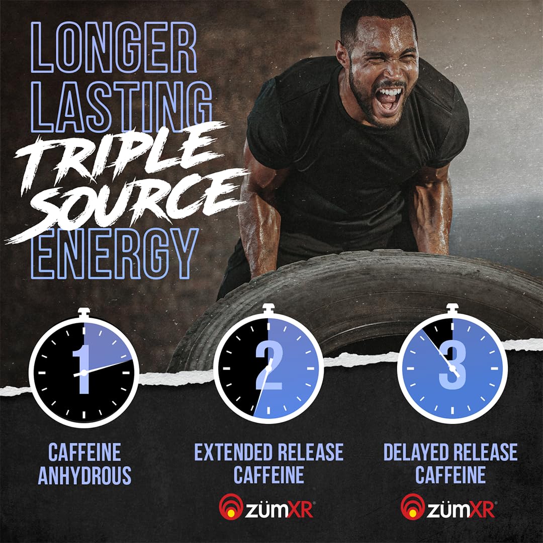 Flavor label RAZZLEMANIA on ALPHA LION Core Pre-Workout tub