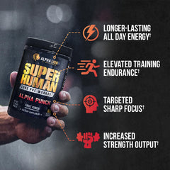 ALPHA LION Core Pre Workout tub scoop ready to mix for focus