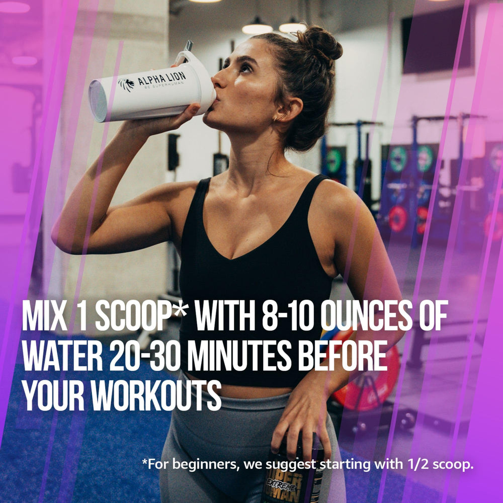 ALPHA LION Superhuman Extreme grape flavor evokes refreshing taste during training