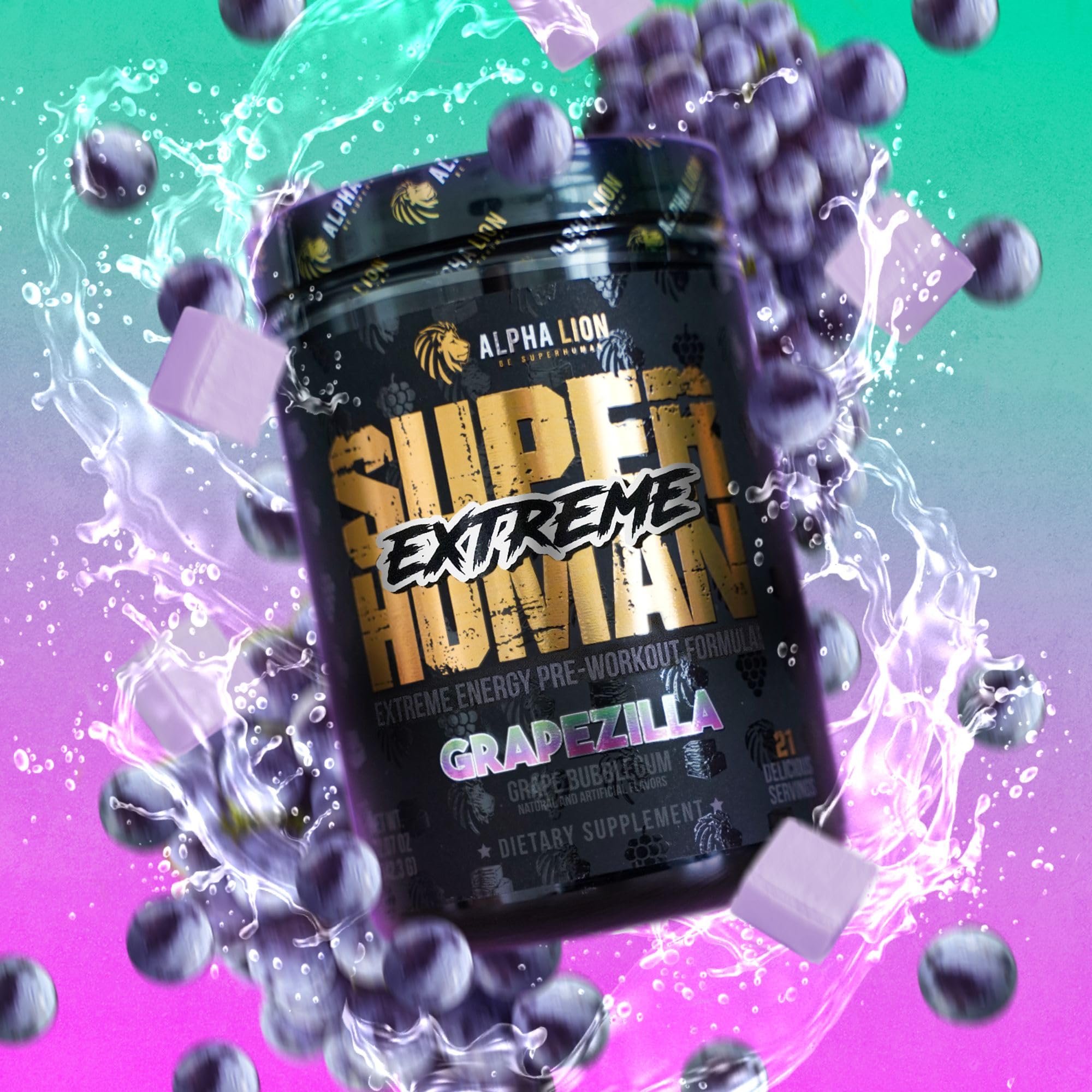 ALPHA LION Superhuman Extreme stack idea shows pairing with Intra and Protein