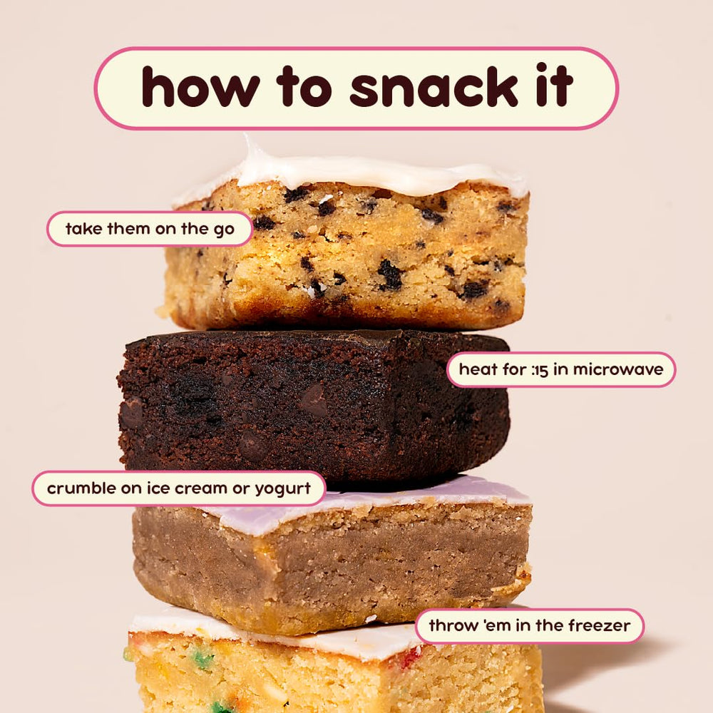 Prime Bites chocolate cookie monster brownie flavorful protein treat
