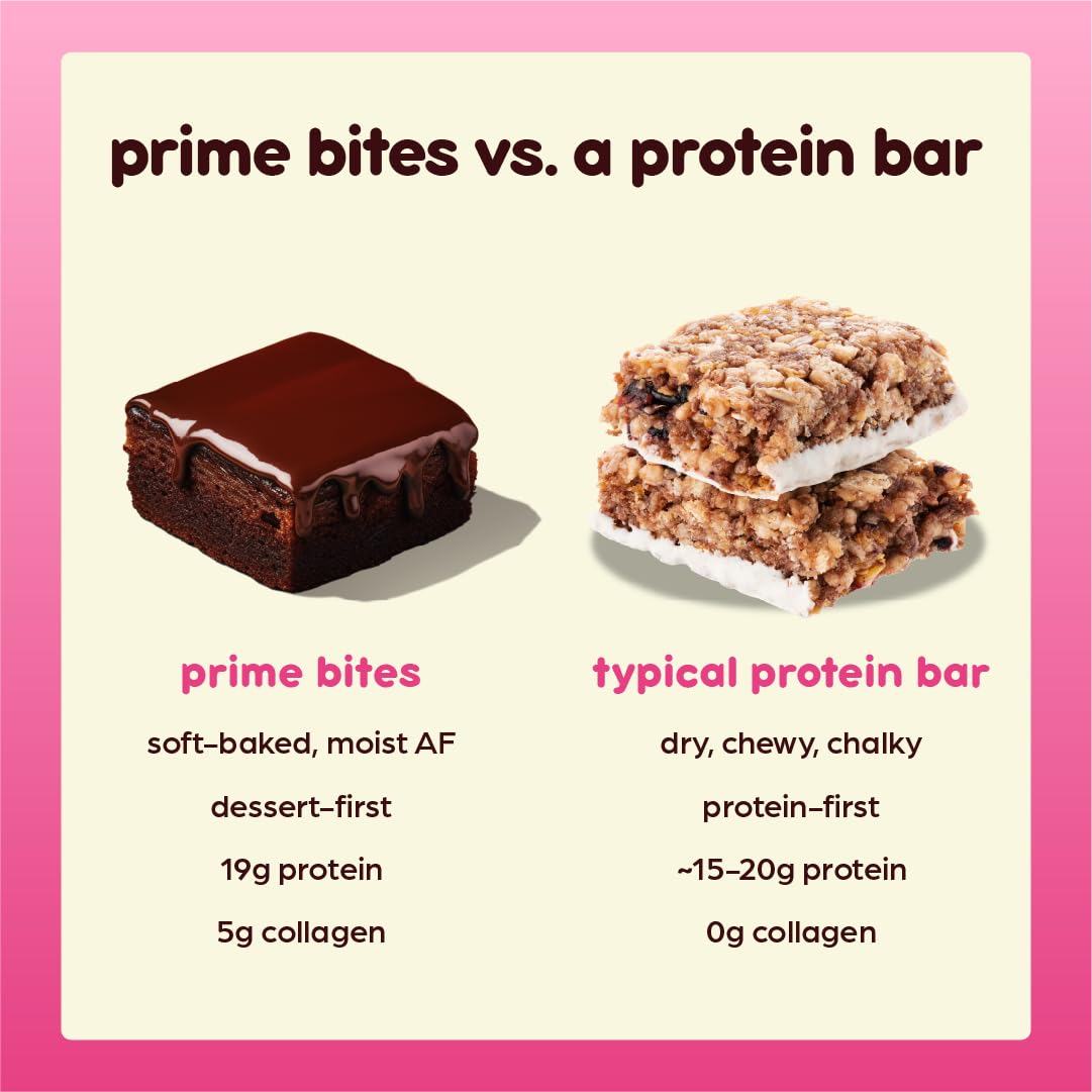 Alpha Prime Prime Bites on shelf display gluten free snack for busy days.