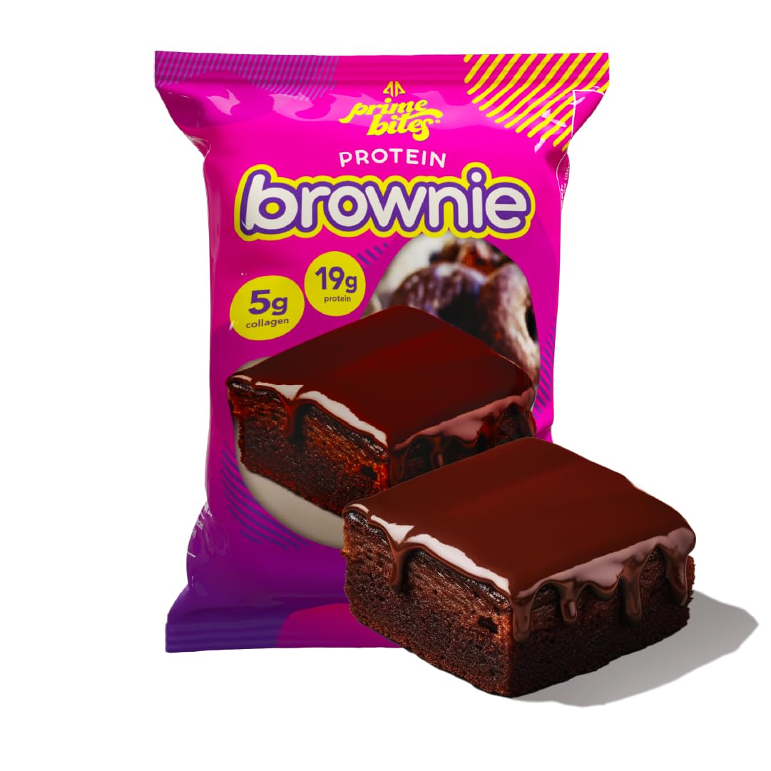 Alpha Prime Prime Bites brownie soft texture satisfying post workout treat.