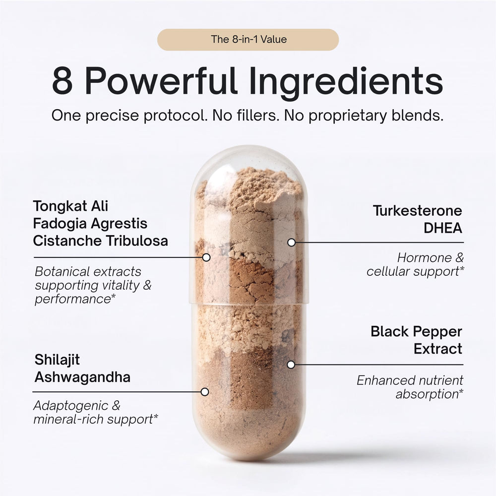 Alpha Tribe Test Protocol packaging box on desk suggesting convenient daily regimen