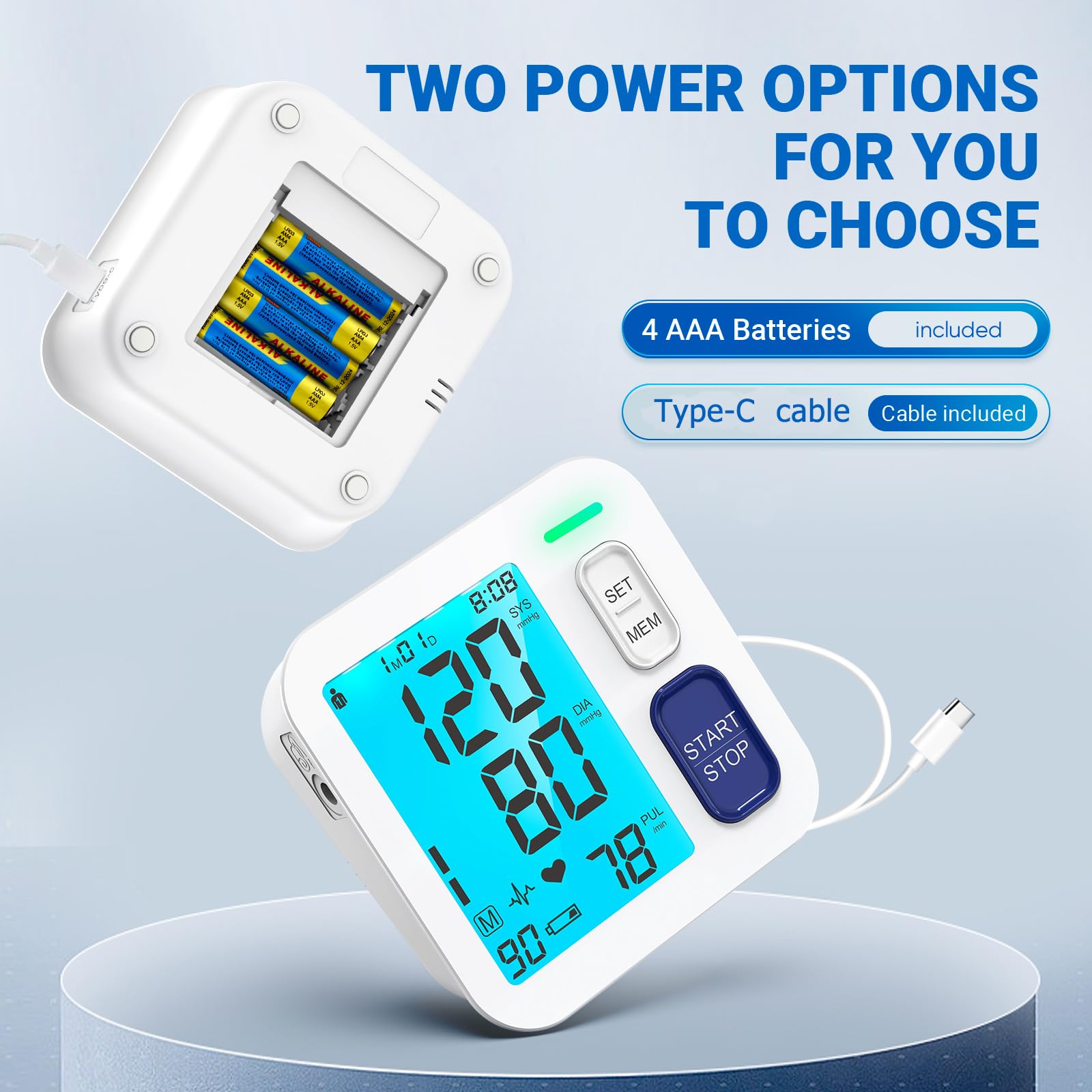 ALPHAGOMED BP Monitor cuff 13-21 inch accommodates larger arms comfortably