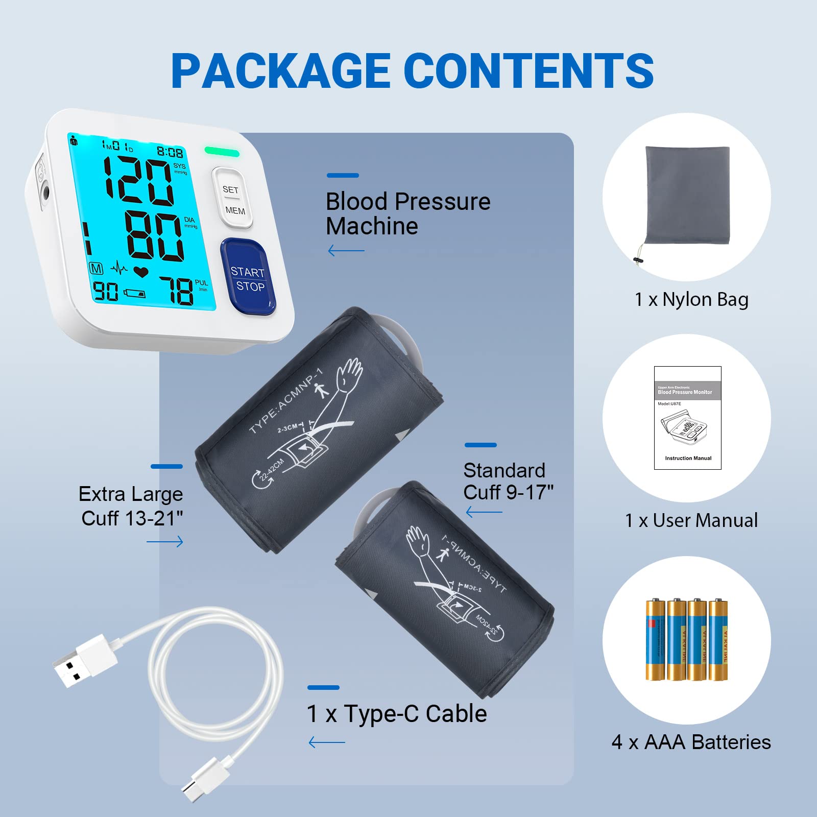 ALPHAGOMED BP Monitor travel case for compact portability