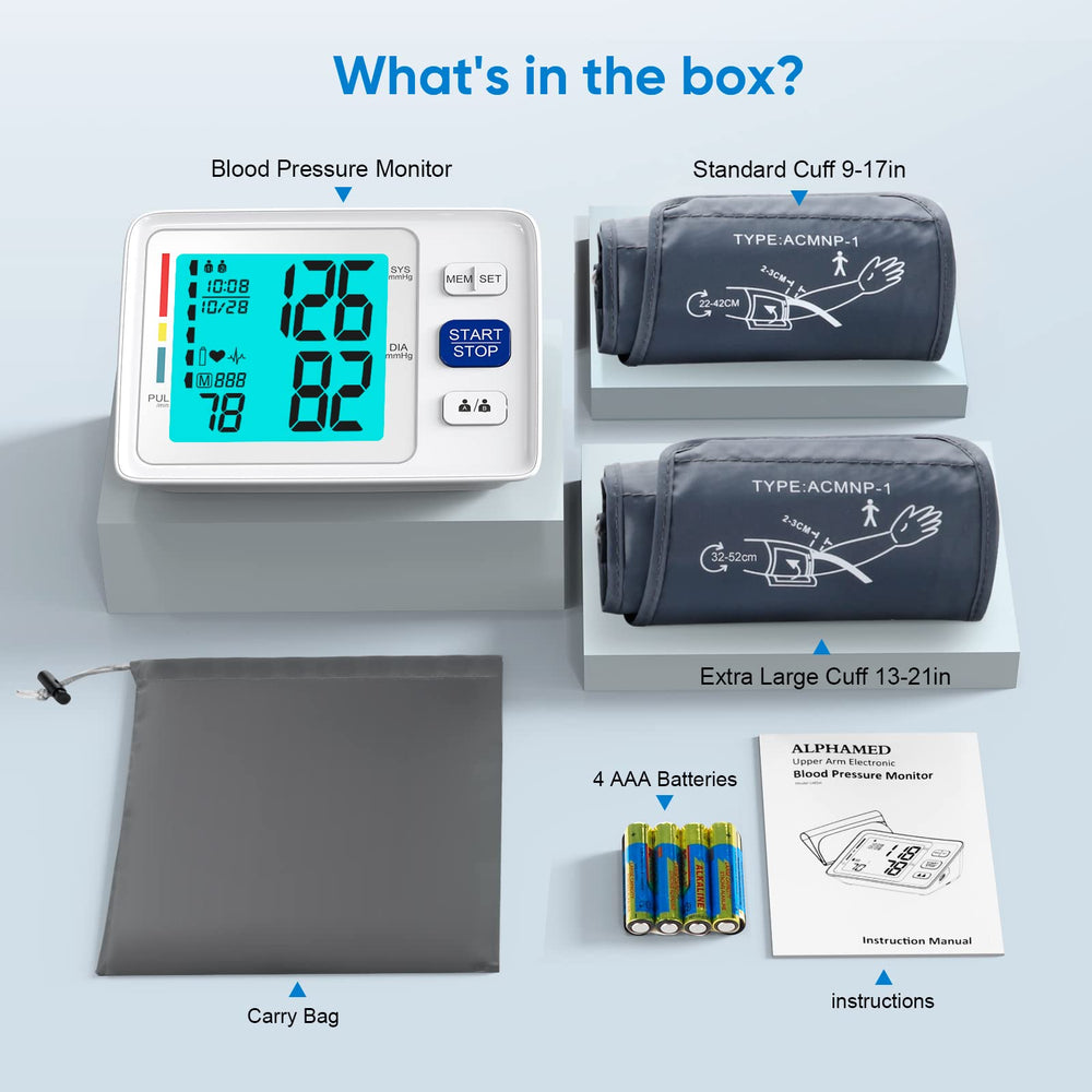 AlphaMed kit with accessories and quick guide for home use