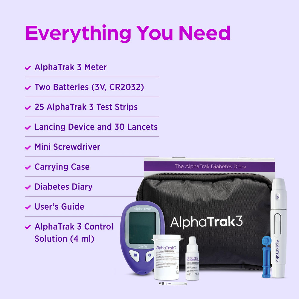 AlphaTRAK 3 CR2032 battery included for continuous monitoring