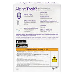 AlphaTRAK 3 test strips in case for reliable home testing